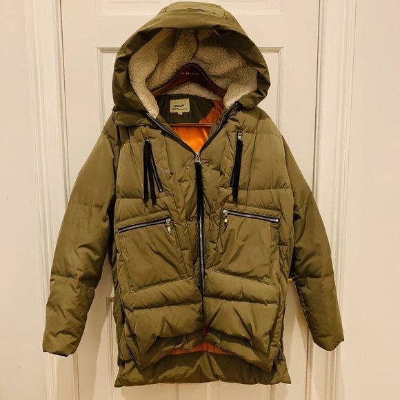 Orolay Thickened Down Olive Green Hooded Jacket Size XL - Picture 1 of 10